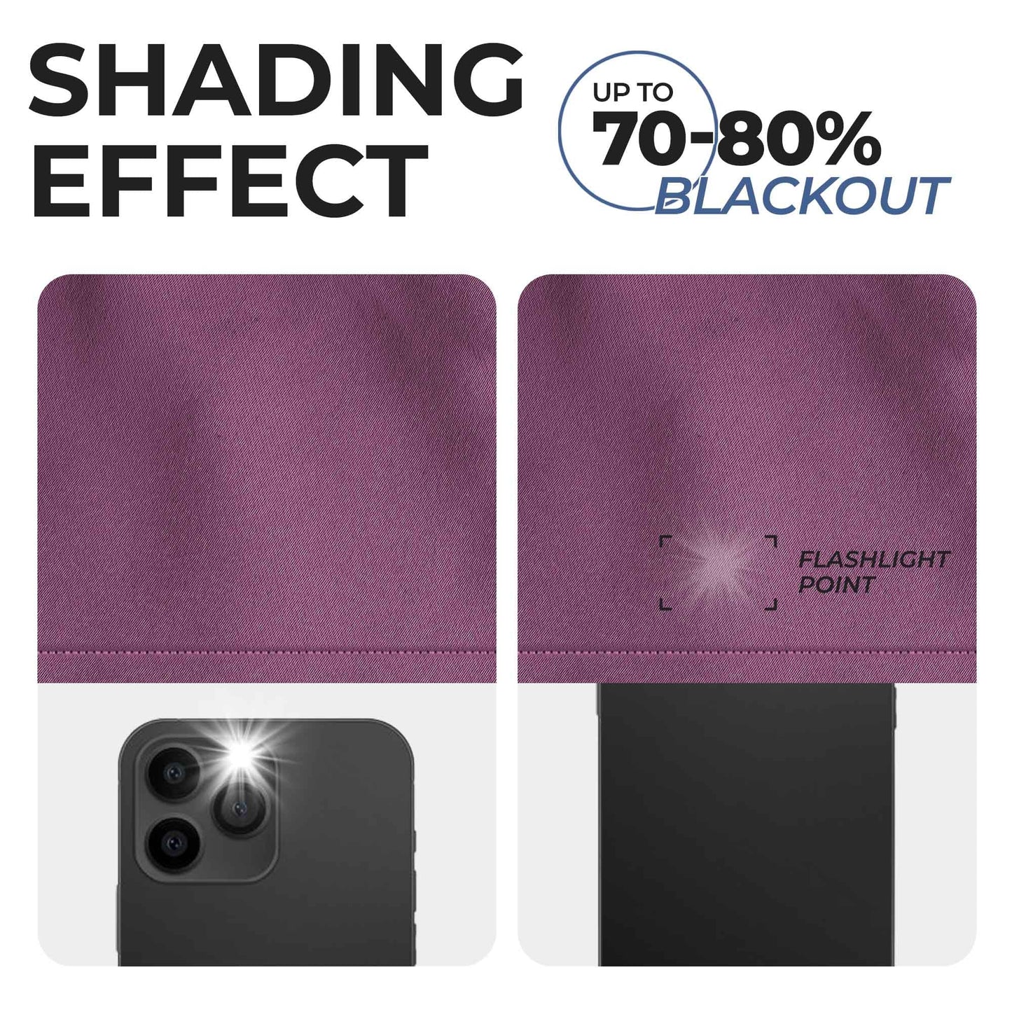 Solid Machine Washable Room Darkening Blackout Curtains. Set of 2