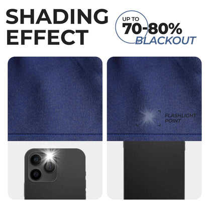 Solid Machine Washable Room Darkening Blackout Curtains. Set of 2