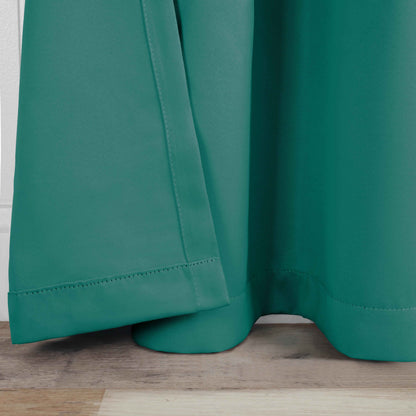 Solid Room Darkening Blackout Curtain Panels. Back Tabs. Set of 2