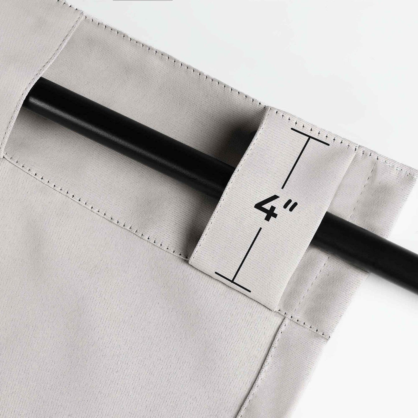 Solid Room Darkening Blackout Curtain Panels. Back Tabs. Set of 2