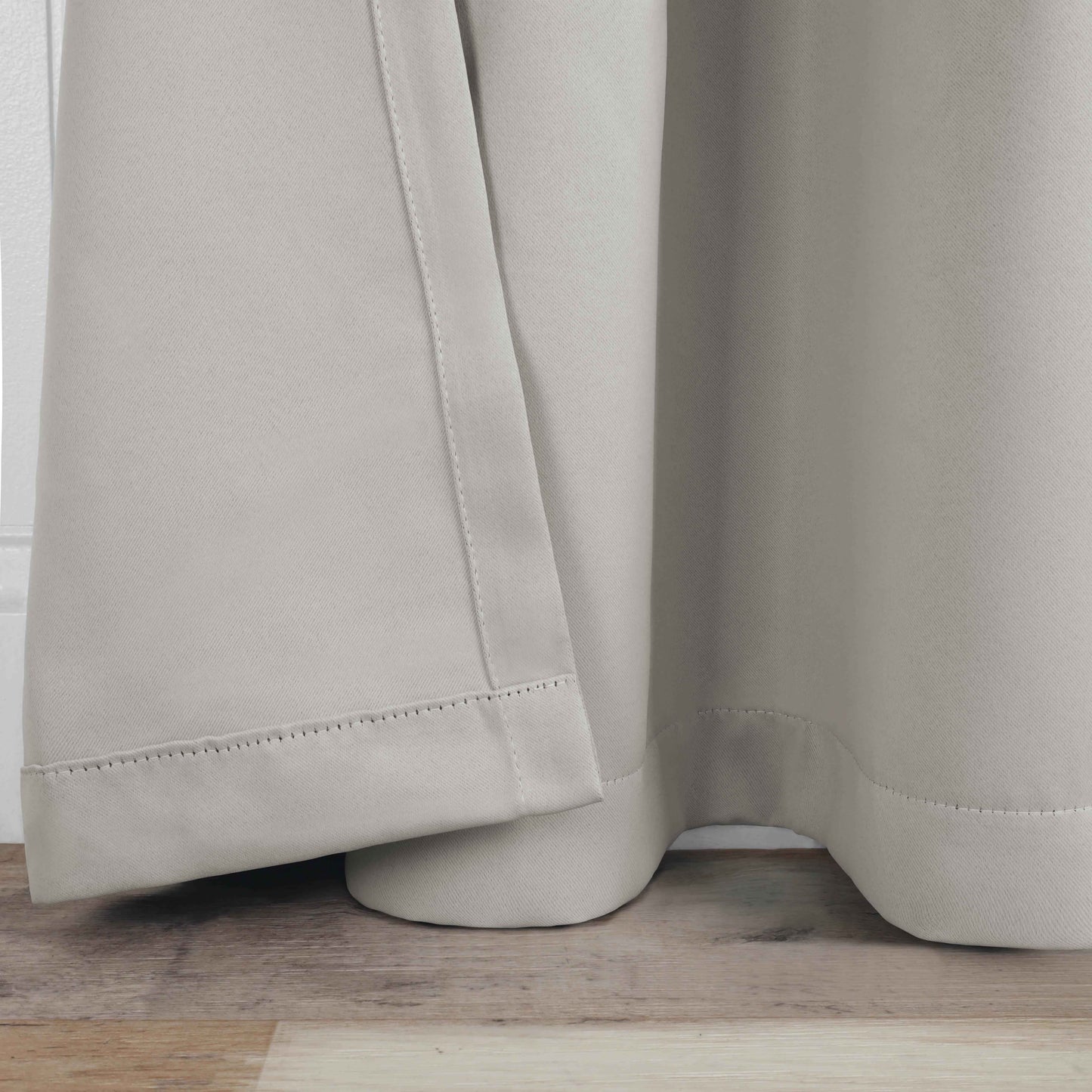 Solid Room Darkening Blackout Curtain Panels. Back Tabs. Set of 2