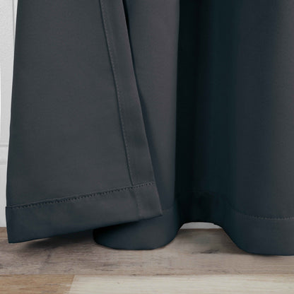 Solid Room Darkening Blackout Curtain Panels. Back Tabs. Set of 2