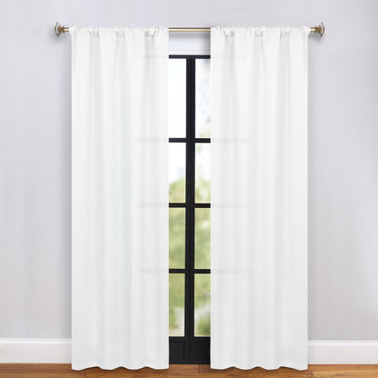Solid Room Darkening Rod Pocket Blackout Curtain Panels. Set of 2