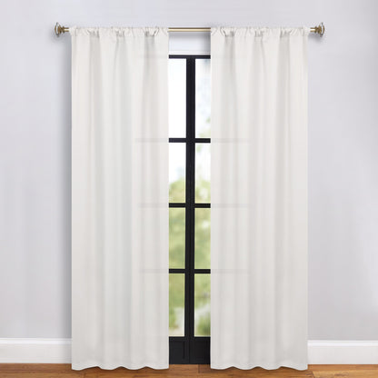 Solid Room Darkening Rod Pocket Blackout Curtain Panels. Set of 2