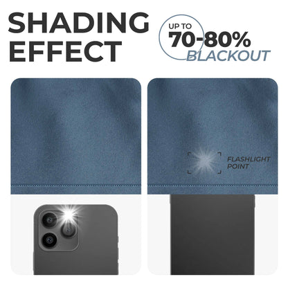 Solid Room Darkening Rod Pocket Blackout Curtain Panels. Set of 2