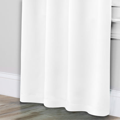 Solid Room Darkening Rod Pocket Blackout Curtain Panels. Set of 2