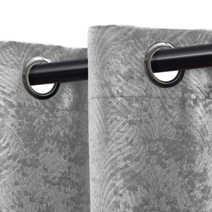 Waverly Geometric Washable Room Darkening Blackout Curtains. Set of 2