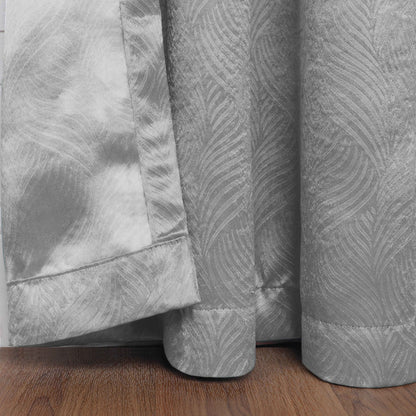 Waverly Geometric Washable Room Darkening Blackout Curtains. Set of 2