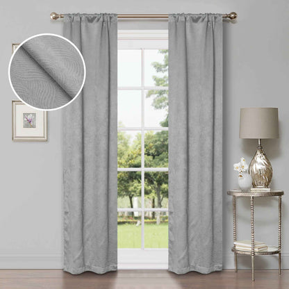 Waverly Geometric Washable Room Darkening Blackout Curtains. Set of 2