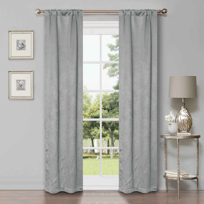 Waverly Geometric Washable Room Darkening Blackout Curtains. Set of 2