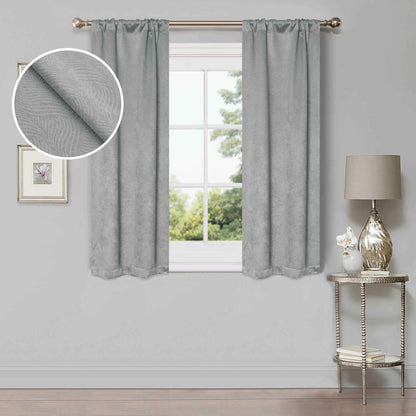 Waverly Geometric Washable Room Darkening Blackout Curtains. Set of 2