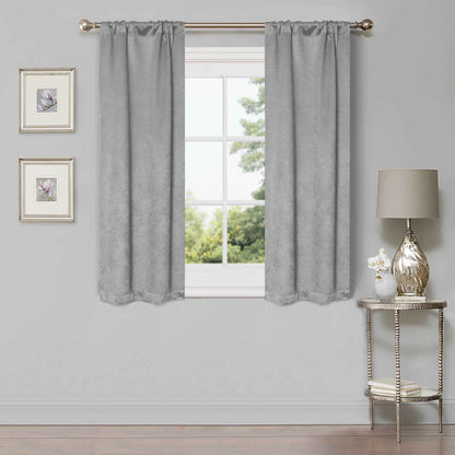 Waverly Geometric Washable Room Darkening Blackout Curtains. Set of 2