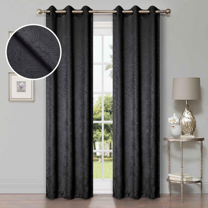 Waverly Geometric Washable Room Darkening Blackout Curtains. Set of 2