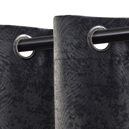 Waverly Geometric Washable Room Darkening Blackout Curtains. Set of 2