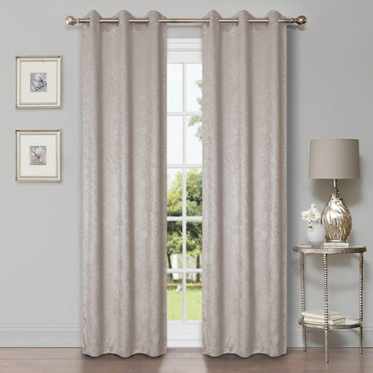 Waverly Geometric Washable Room Darkening Blackout Curtains. Set of 2