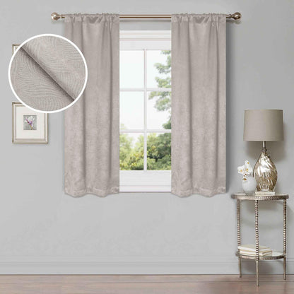 Waverly Geometric Washable Room Darkening Blackout Curtains. Set of 2