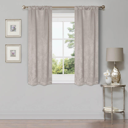 Waverly Geometric Washable Room Darkening Blackout Curtains. Set of 2