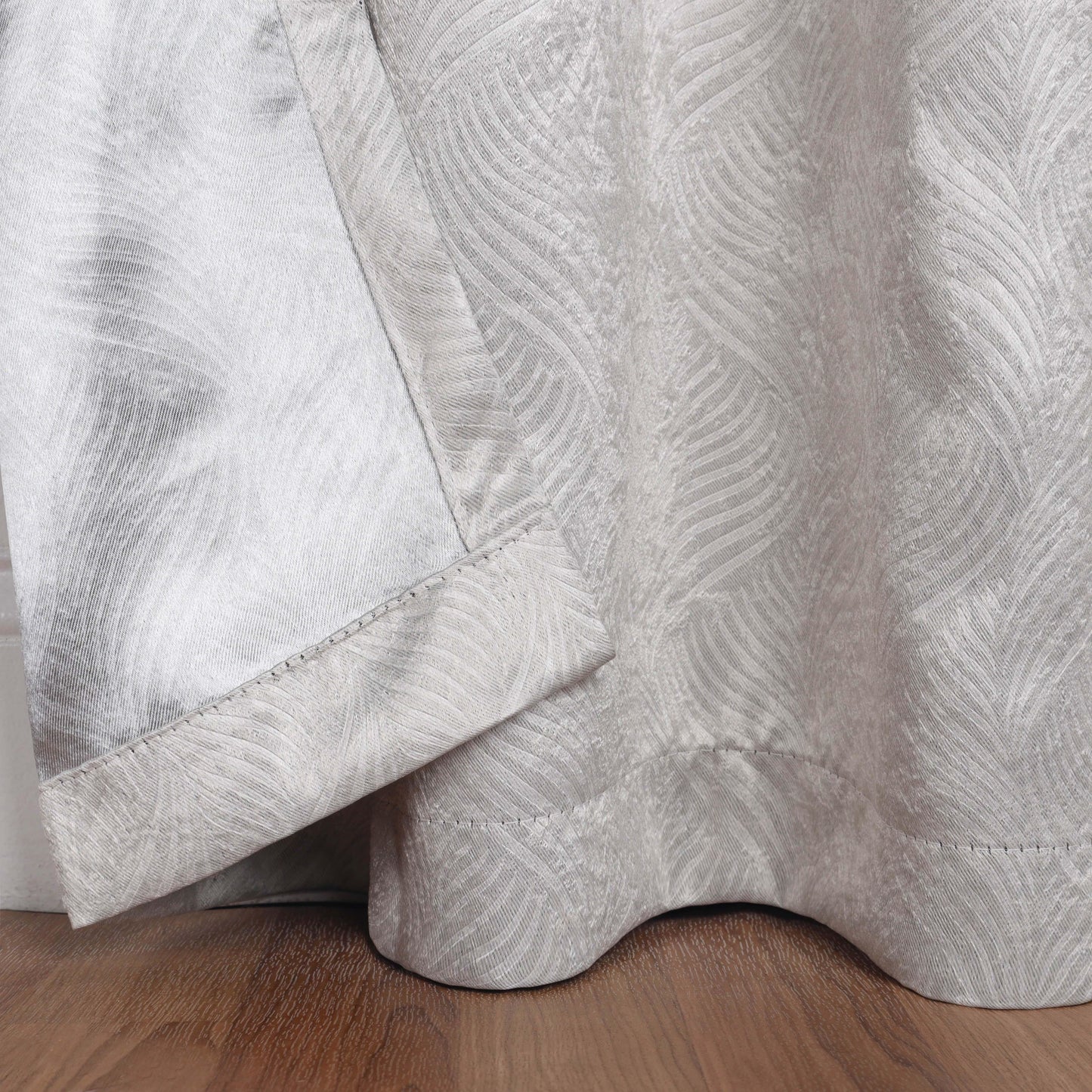 Waverly Geometric Washable Room Darkening Blackout Curtains. Set of 2