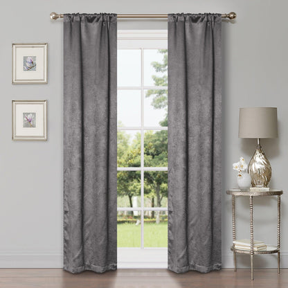 Waverly Geometric Washable Room Darkening Blackout Curtains. Set of 2