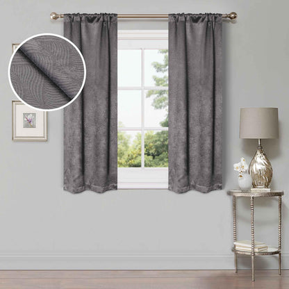Waverly Geometric Washable Room Darkening Blackout Curtains. Set of 2