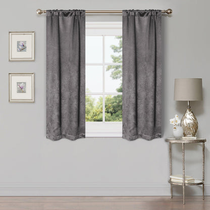 Waverly Geometric Washable Room Darkening Blackout Curtains. Set of 2