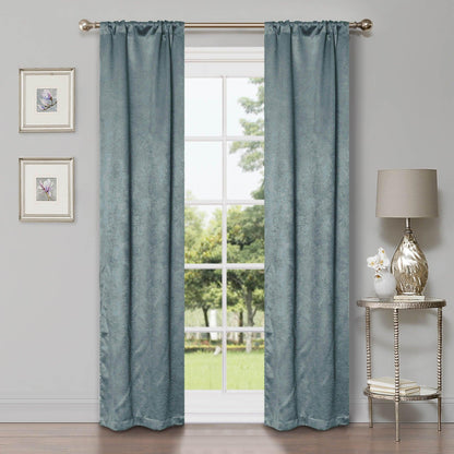 Waverly Geometric Washable Room Darkening Blackout Curtains. Set of 2