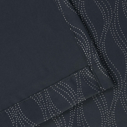 Zuri Textured Waves Room Darkening Blackout Curtains. Set of 2